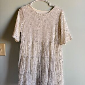 SHEIN White Sequin Dress
